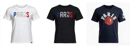 NBA Paris Mens Tee / White, Navy, Black / RRP £40