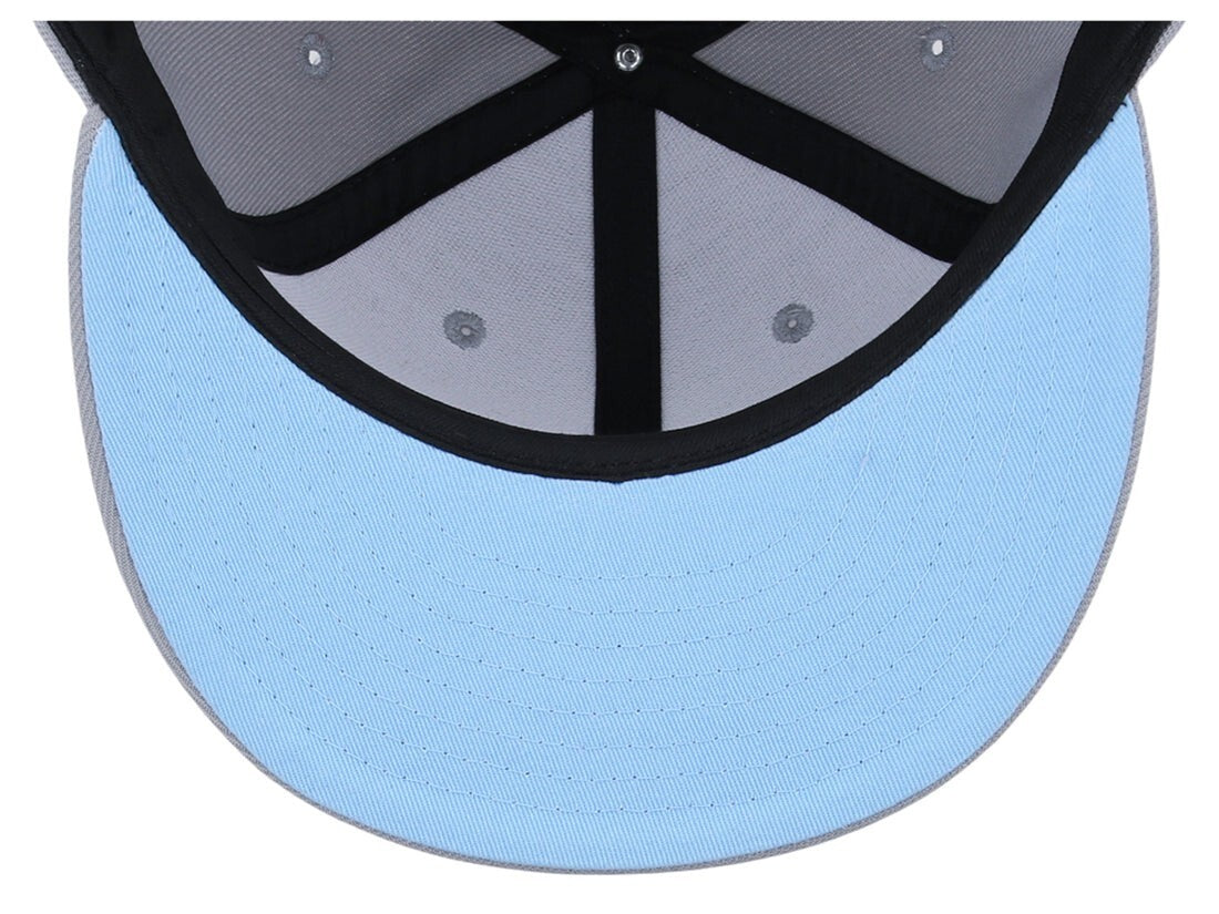 Crowns By Lids Unisex Plain Full Court Fitted UV Hat / Black Ivory / RRP £25