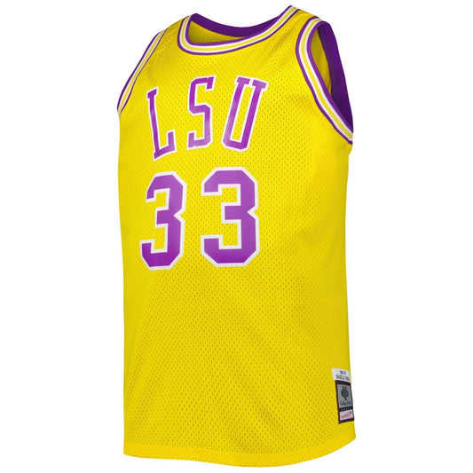 Mitchell & Ness LSU O'Neal Basketball Jersey / Vintage Gold / RRP £125