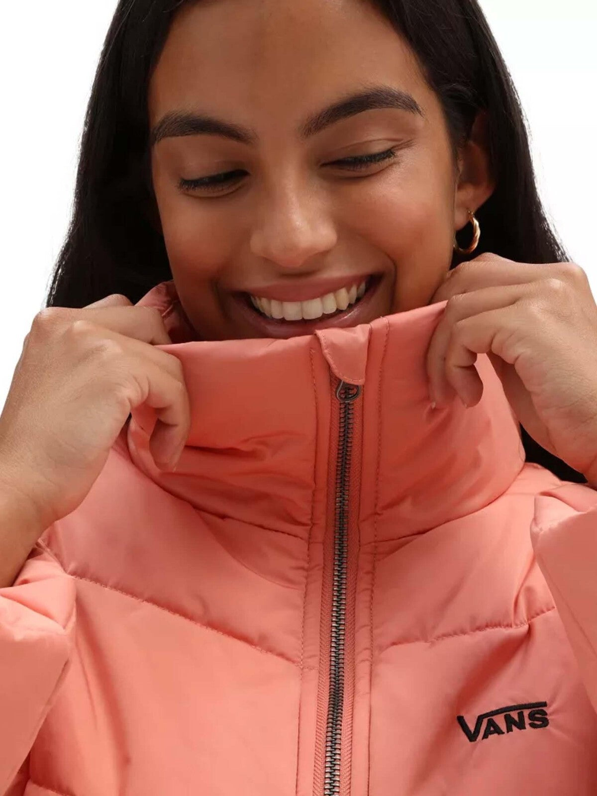 Vans Womens Foundry V Puffer Jacket / Terra Cotta Pink / RRP £100