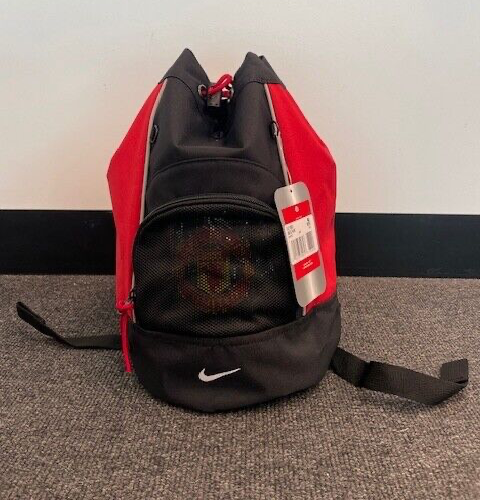 Nike Kids Manchester United Nike Duffle Backpack / BNWT / Black Red / RRP £25