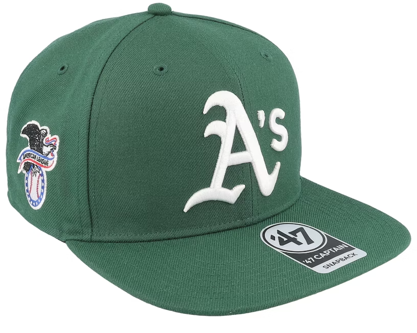 Oakland A's Sure Shot Under 47 Captain Cap / Baseball / Green / BNWT / RRP £28