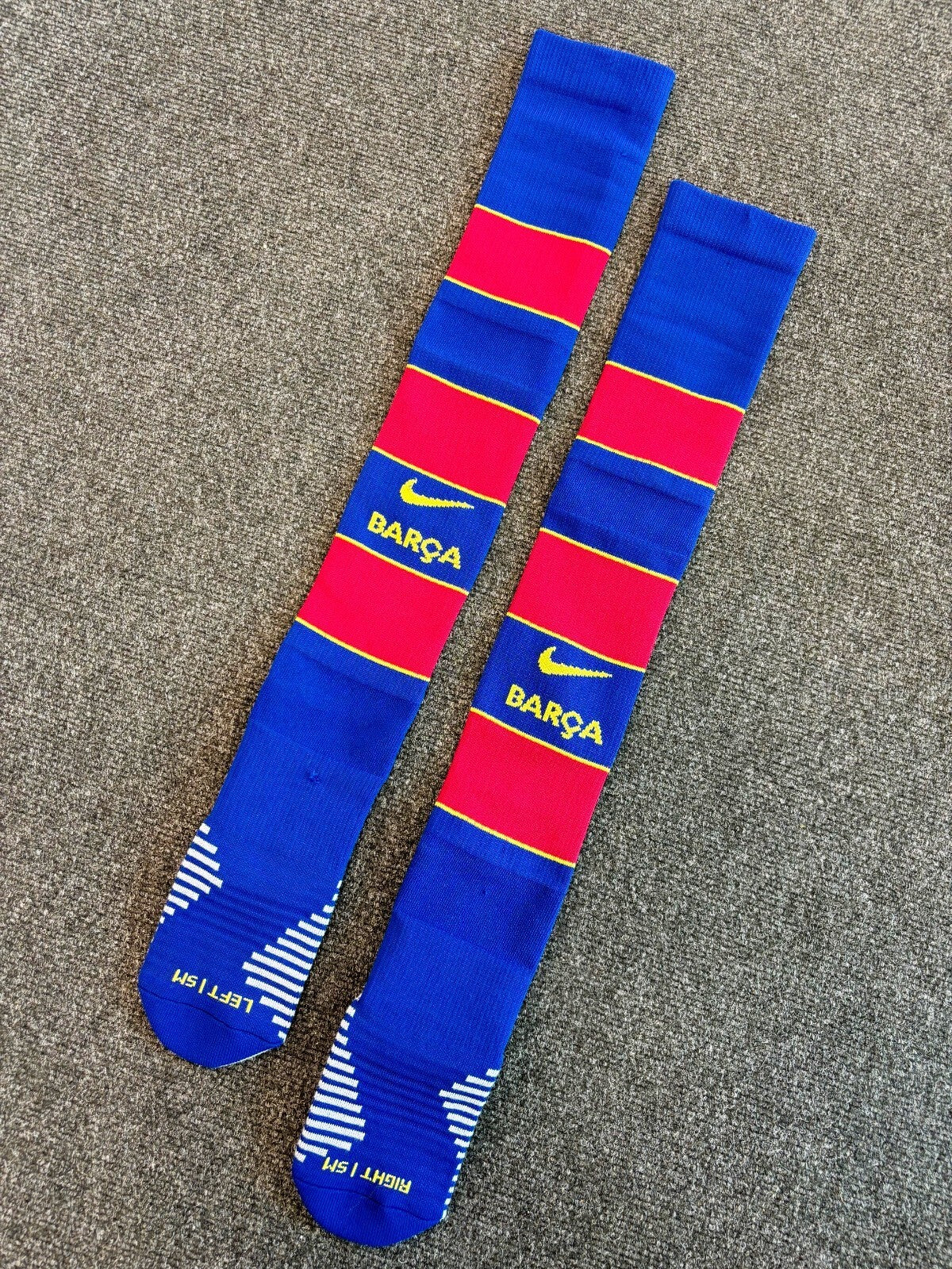 Nike Kids Barcelona Home Football Sock / Navy Red / RRP £16
