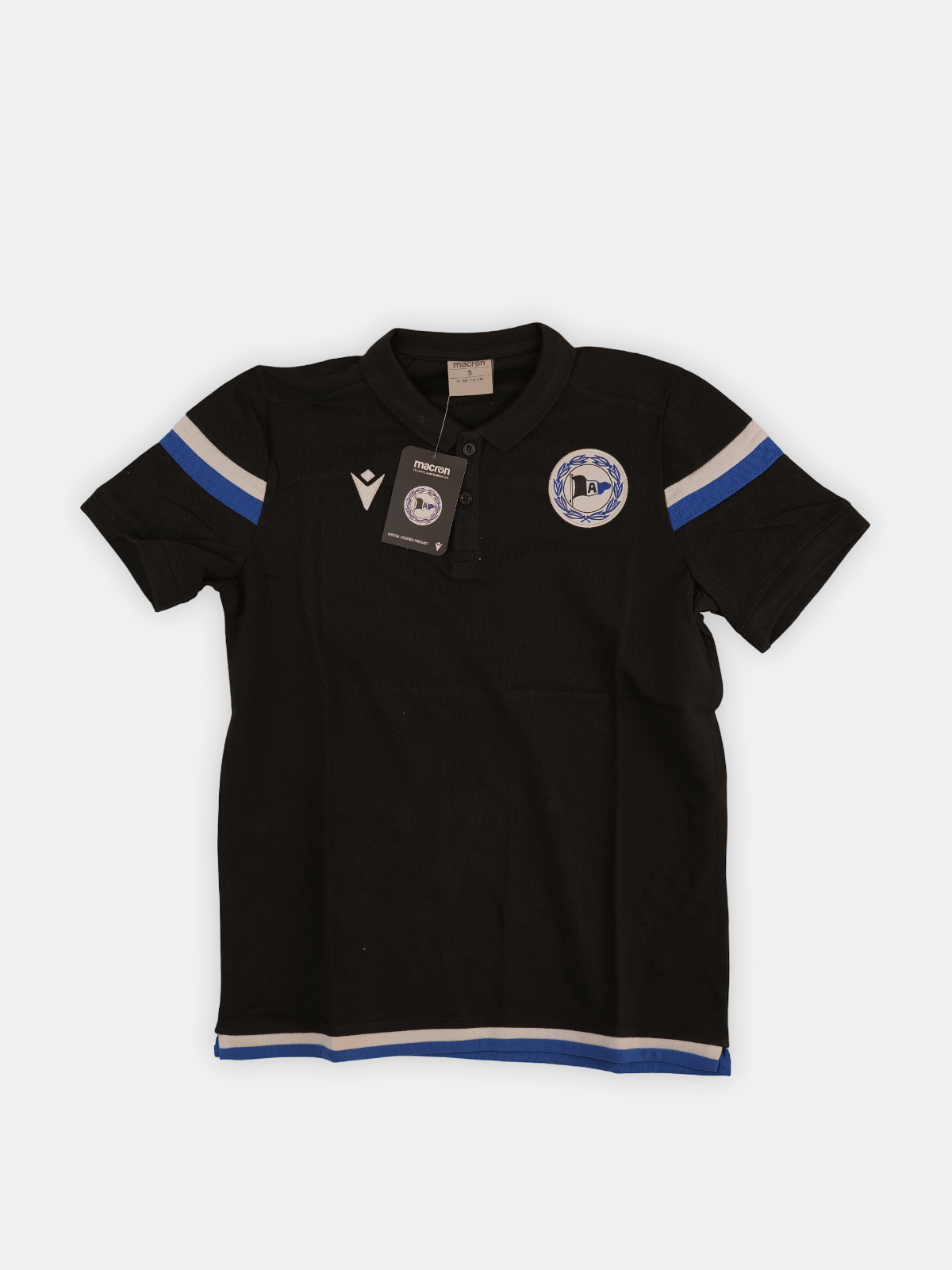 Macron Mens 2020-21 Arminia Bielefeld Macron Polo T-Shirt / Black / RRP £37.99