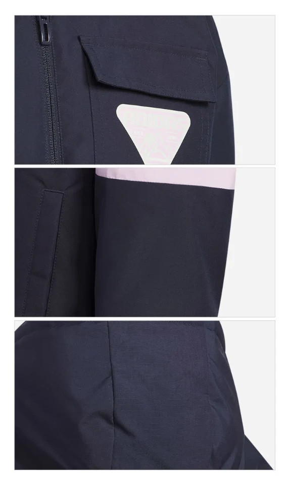 Adidas Kids Down Parka Winter Coat / Navy Pink / RRP £95