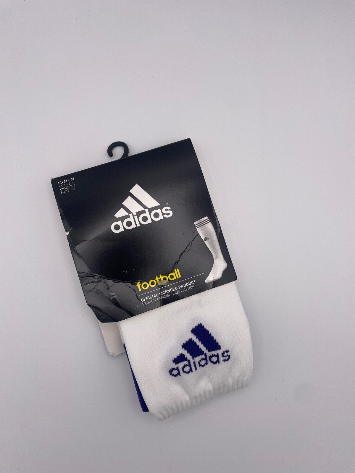Adidas Kids White Football Socks / BNWT / White / RRP £15