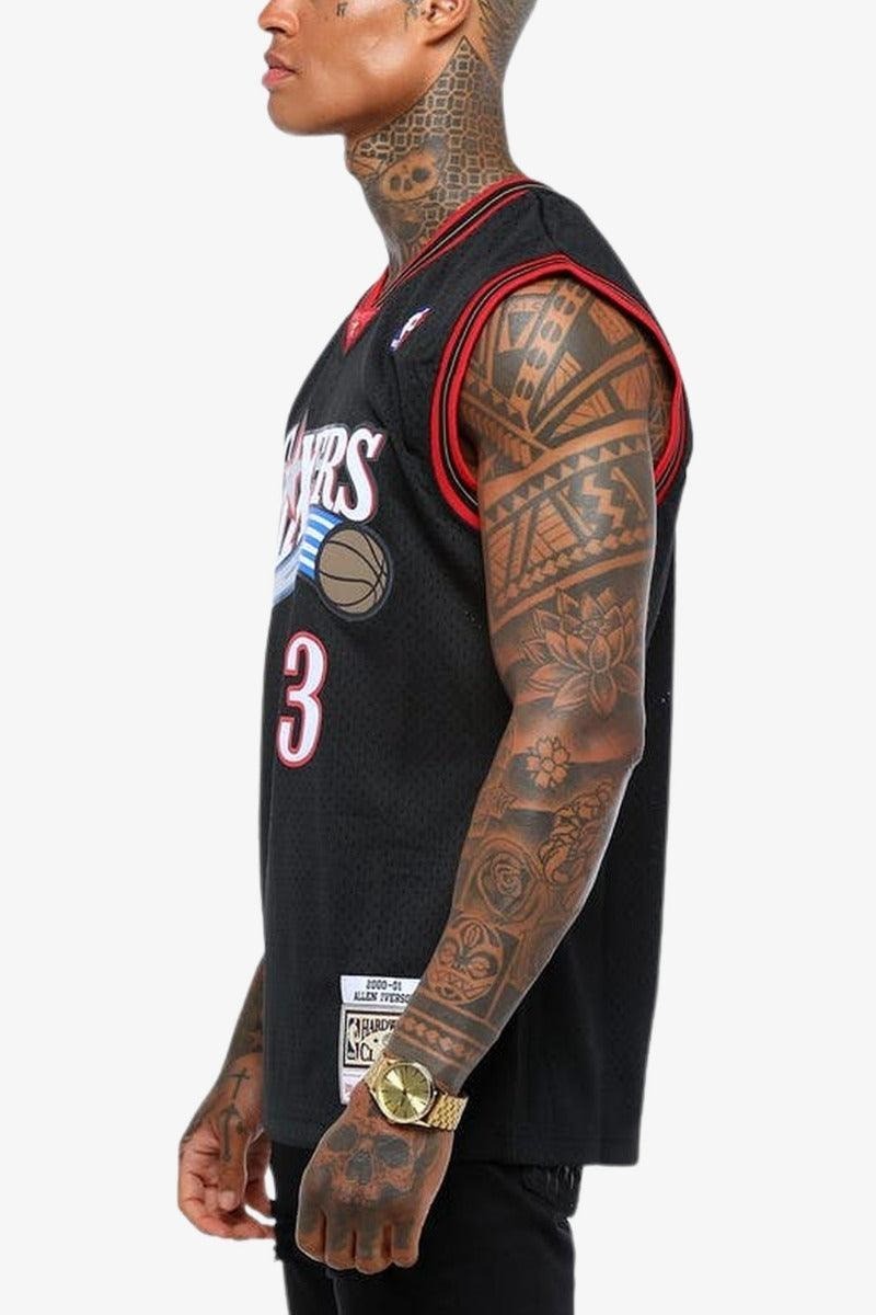 Mitchell & Ness 2000-01 Allen Iverson Sixers Basketball Jersey / Black /RRP £110