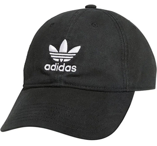 Adidas Adult Originals Relaxed Fit Strapback Cap / Black White / RRP £25
