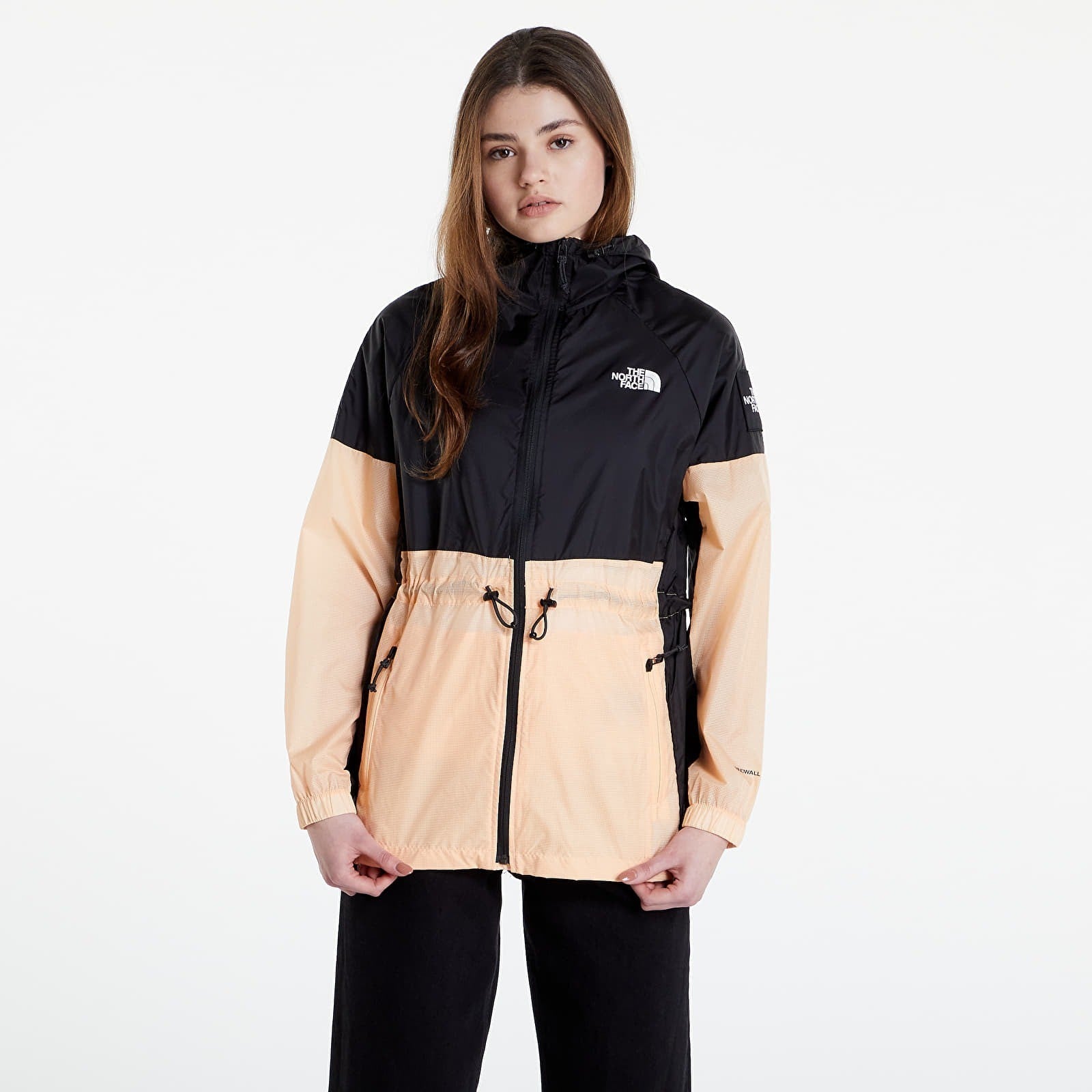 The North Face Womens Phlego Wind Jacket / Apricot Ice/TNF Black / RRP £135