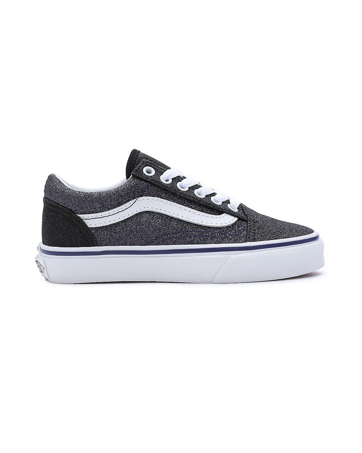 Vans Kids Old Skool Trainers / Glitter Black Grey / RRP £50