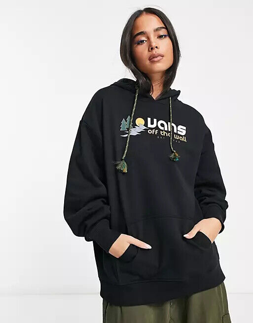 Vans Womens Coastal Logo Hoodie Jumper / Black / RRP £65