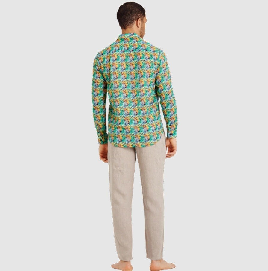 Vilebrequin Light Cotton Shirt / Unisex Caracal / Green / RRP £165