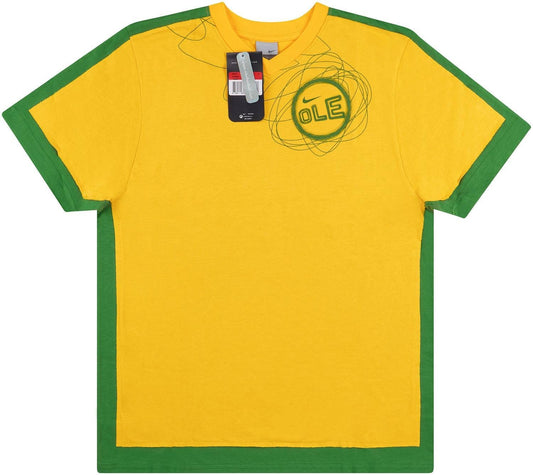 Nike Mens 2003-04 Nike 'Olé' Fan Tee / Yellow / RRP £19.99