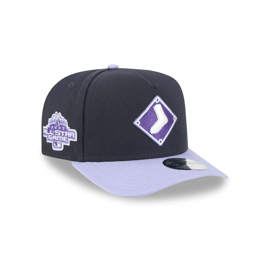 New Era Chicago White Sox 9Forty A-Frame Snapback Cap / Black Purple / RRP £27
