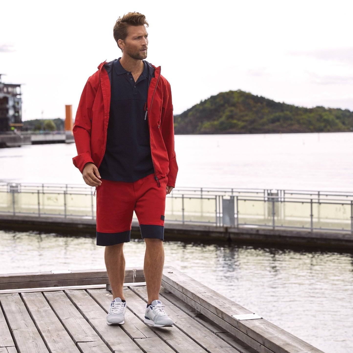 Helly Hansen Mens Relax Fleece Shorts / Red / RRP £65