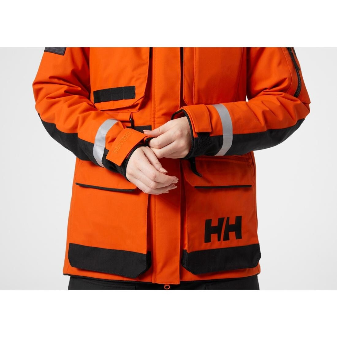 Helly Hansen Womens Arctic Patrol 3-in-1 Parka Coat / Orange Black / RRP £1000