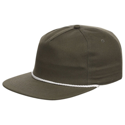 Unisex Plain Fairway Golfer Hat / Olive / £23