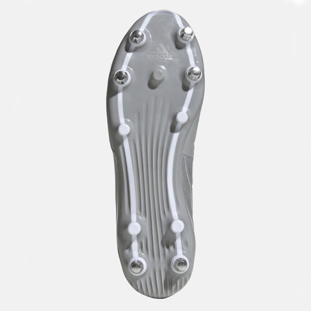 Adidas Unisex Malice Elite (SG) Rugby Boots / Silver White / RRP £100