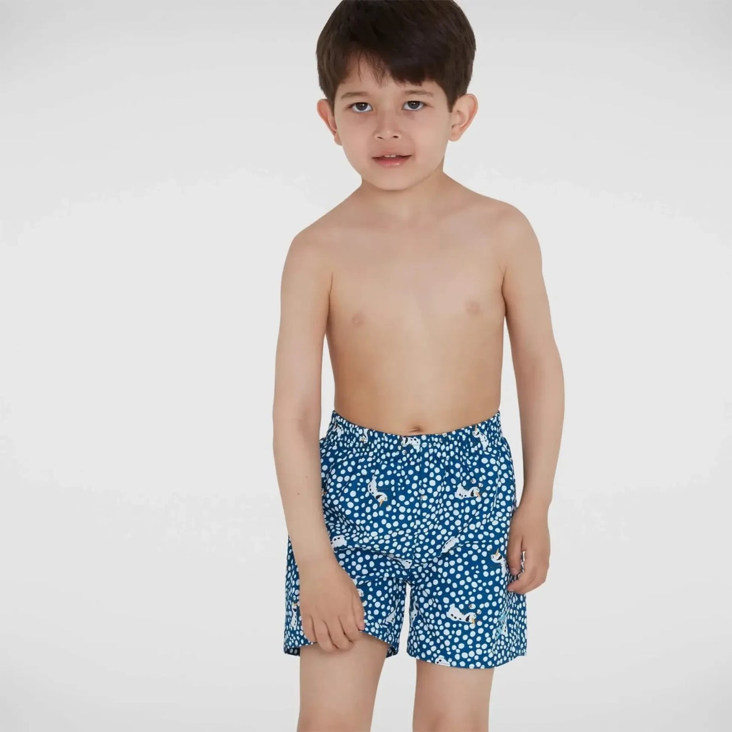 Speedo Boys Allover Swim Shorts / Blue / RRP £14