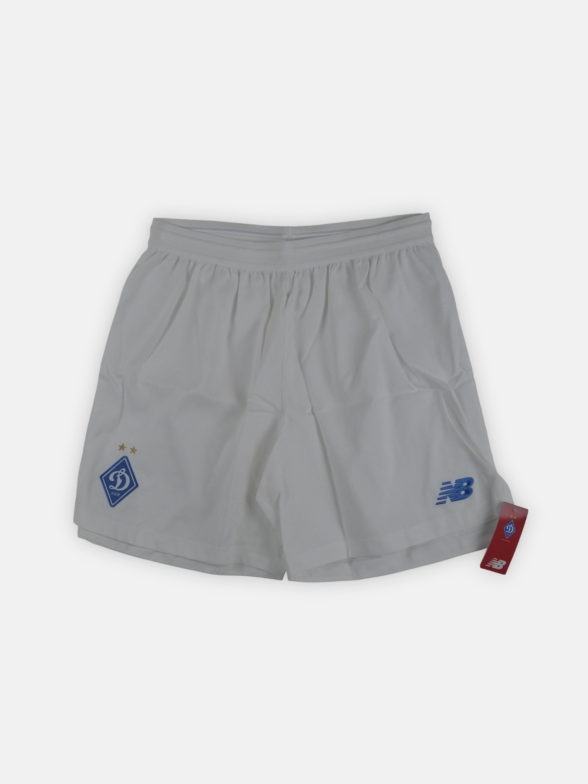 Newbalance Mens 2019-20 Dynamo Kiev Home Football Shorts / White / RRP £27.99