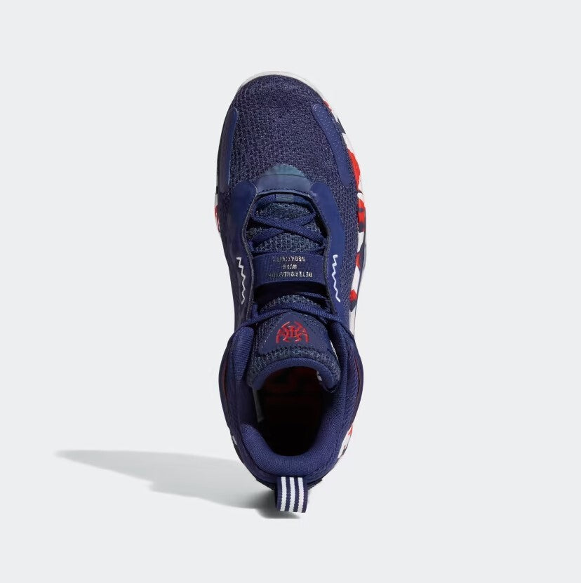 Adidas Mens D.O.N Issue 3 USA Basketball Shoes / Navy White Red / RRP £100