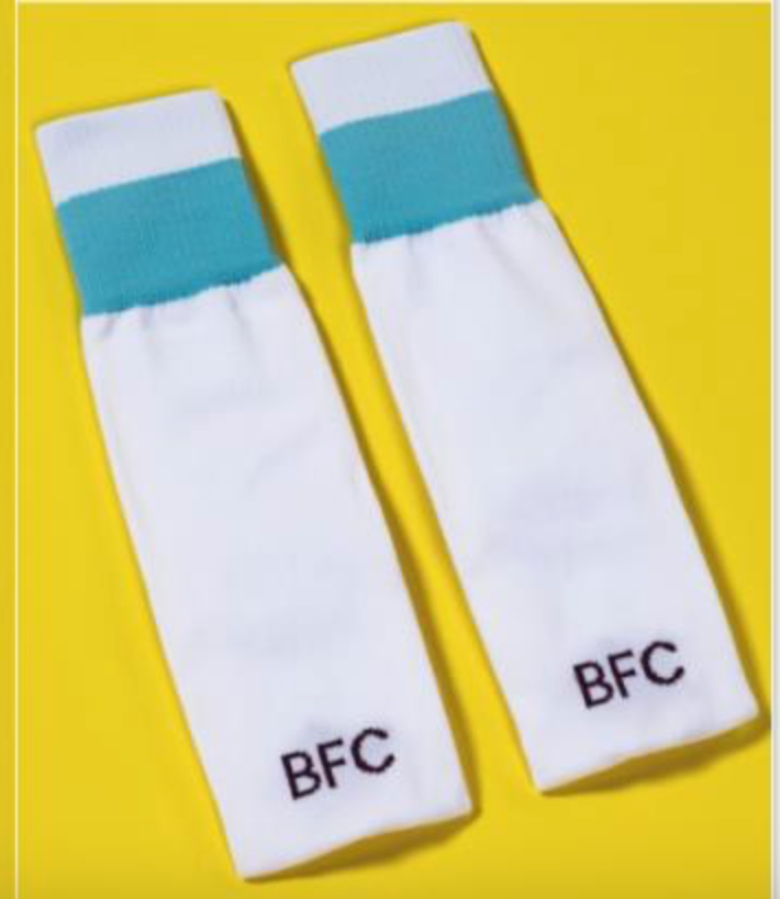 Umbro Burnley Away Football Socks / White / 2021-22 / RRP £15