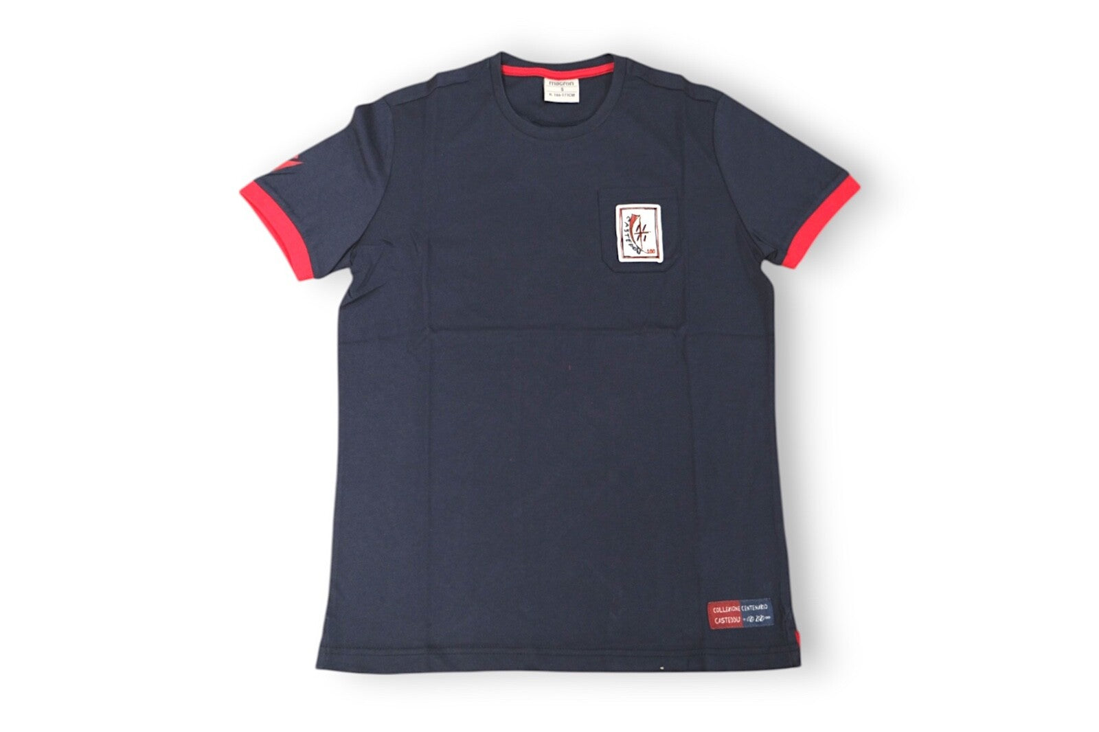 Macron 2019-20 Cagliari 100th Anniversary Fan Tee / Mens / Navy / RRP £34.99