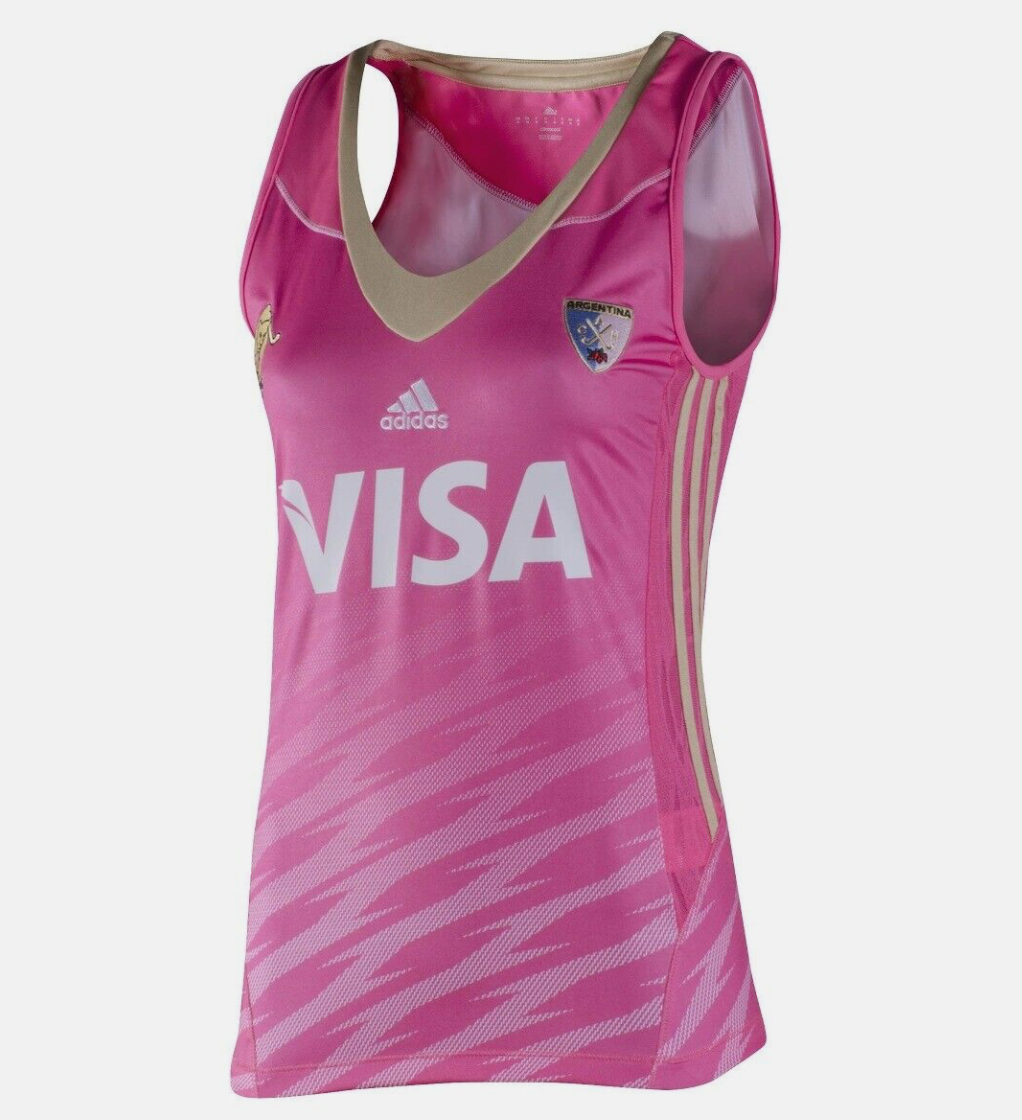 Adidas Womens Las Leonas Argentina Hockey Jersey / BNWT / Pink / RRP £40