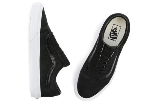 Vans Unisex Old Skool Trainers / Matte Shine Black True White / RRP £75