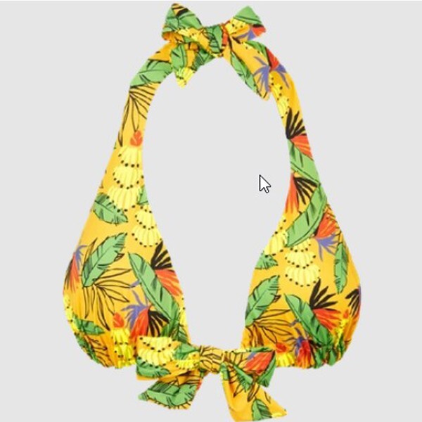 Vilebrequin Flow Bikini Top / Yellow Green / Womens / RRP £130