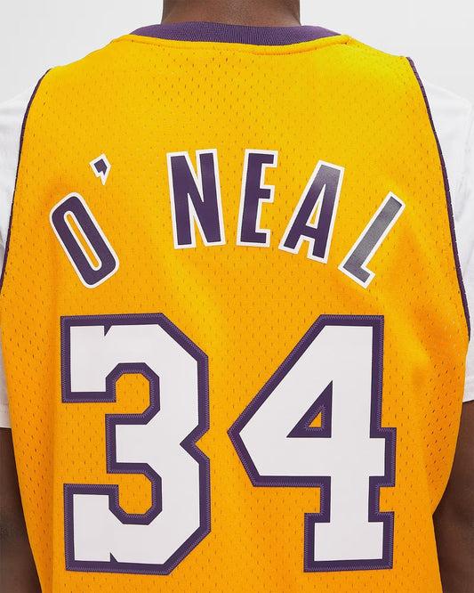 Mitchell & Ness NBA LA Lakers O'Neal Basketball Jersey / 1999-00 Gold / RRP £95