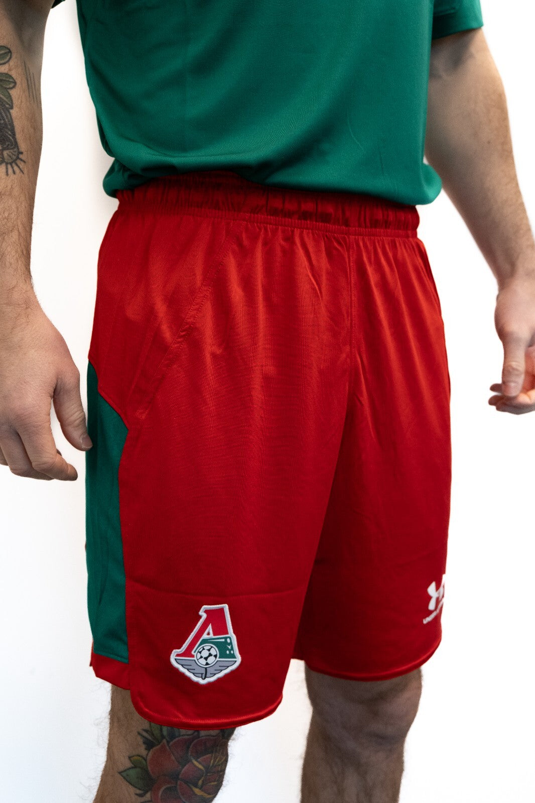 Under Armour 2019-20 Lokomotiv Moscow Home Shorts / Red / RRP £30