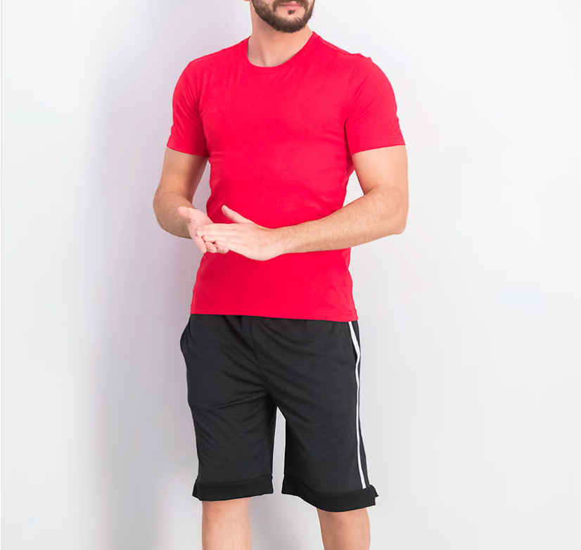 Reebok Mens Solid Short Sleeve T-shirt / BNWT / Red / RRP £22