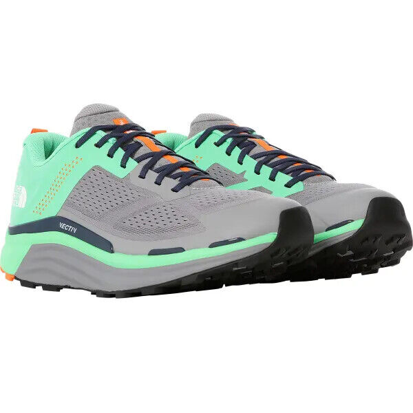 The North Face Men’s Vectiv Enduris– Meld Grey/Chlorophyll Green, Trail Shoes