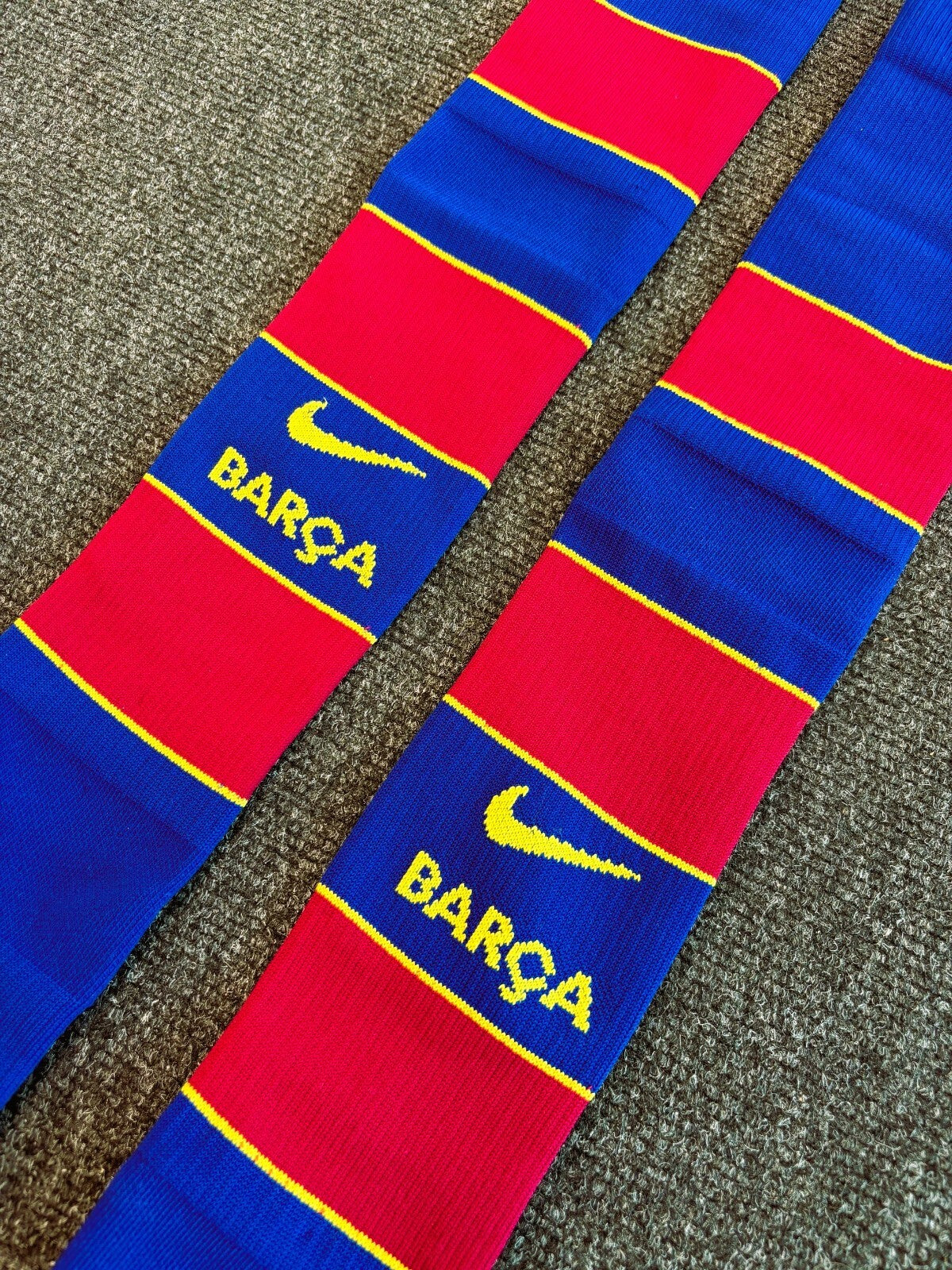Nike Kids Barcelona Home Football Sock / Navy Red / RRP £16