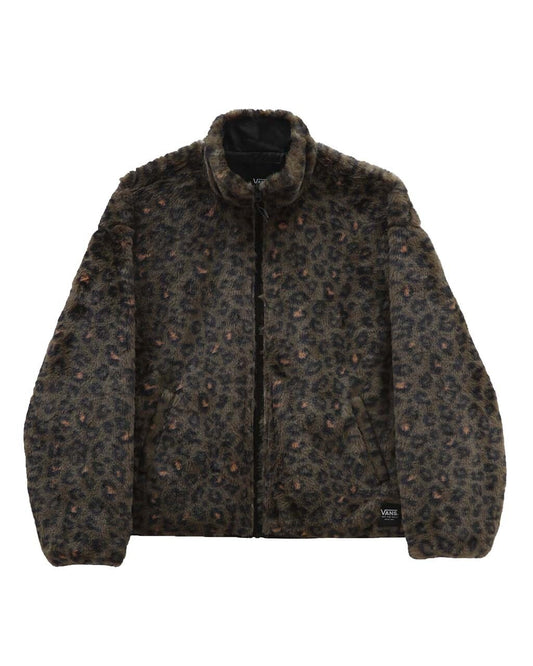 Vans Womens Forevermore Faux Fur Jacket / Leopard / RRP £110