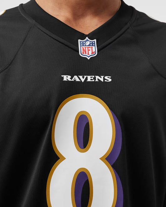 Nike NFL Baltimore Ravens Lamar Jackson Alternate Jersey / Black / RRP £105