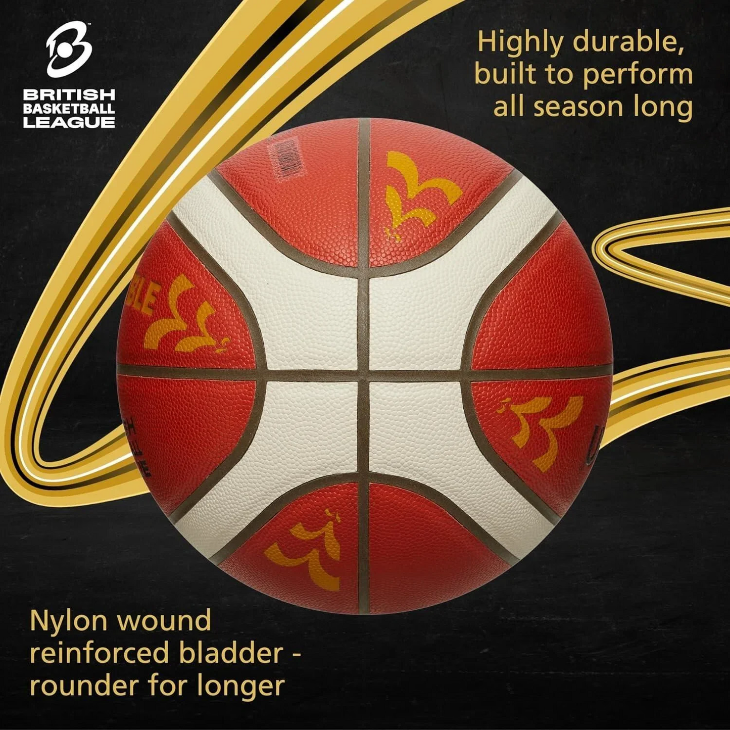 Molten FIBA Premium Leather Gold Edition Basketball / BN / Size 7 / RRP £75