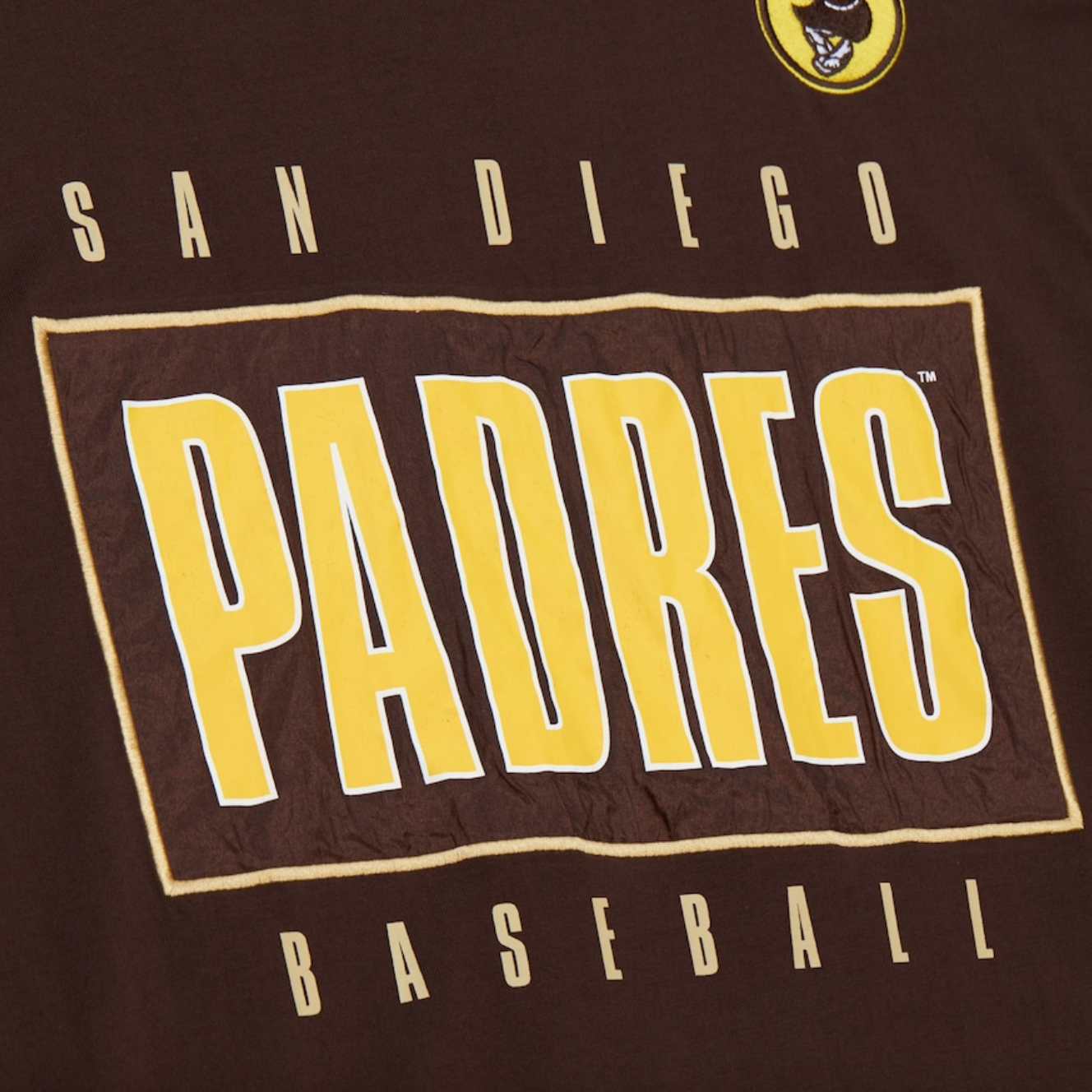 Mitchell & Ness Mens San Diego Padres MLB Team Tee / Brown / RRP £25