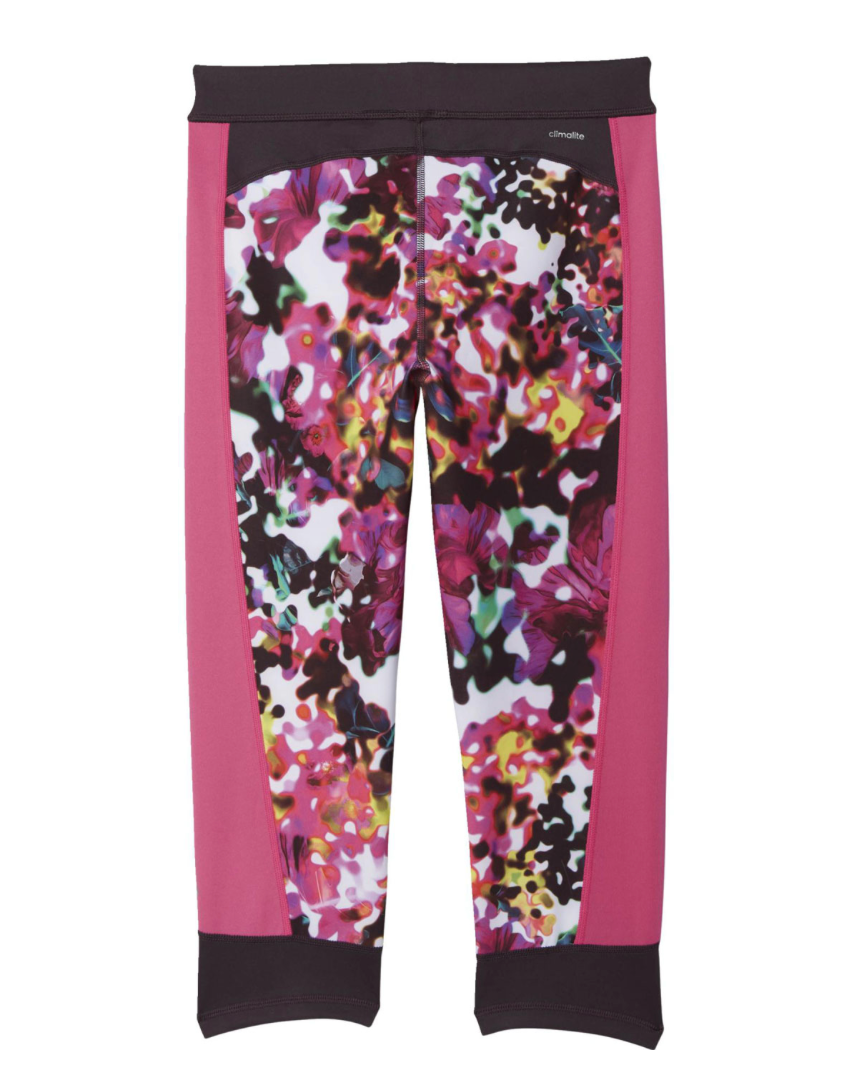 Adidas Womens Tech Fit Capri Floral Tights / BNWT / Floral / RRP £45