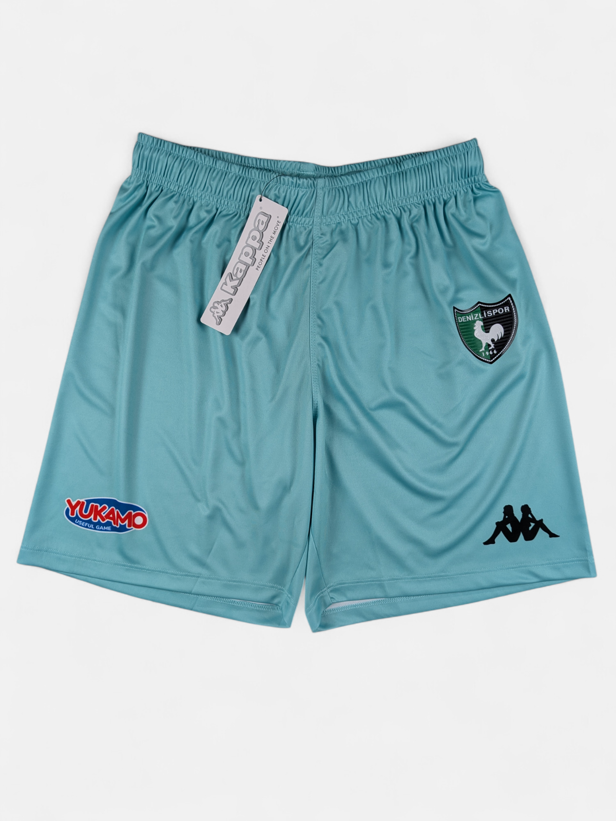 Kappa Mens 2020-21 Denizlispor Fourth Change Shorts BNWT / Green / RRP £30