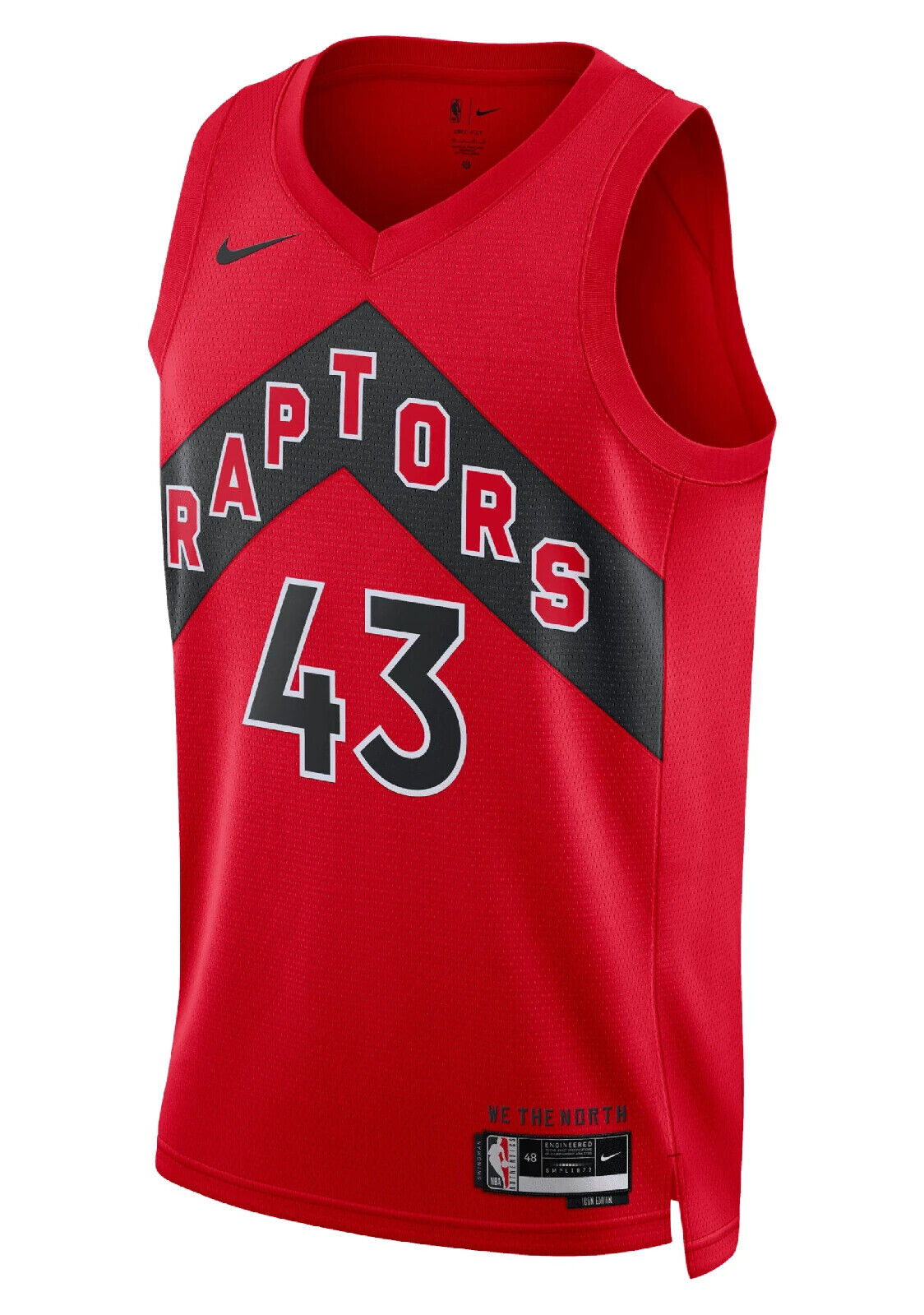 Nike Mens NBA Toronto Raptors Basketball Vest / Siakam 43 / RRP £95