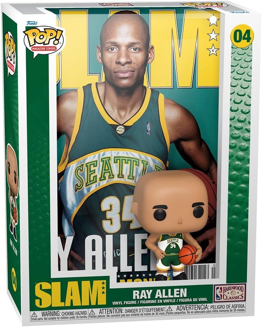 Funko Pop! NBA Cover Seattle Supersonics POP Slam / Ray Allen / RRP £35
