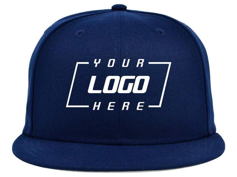 Unisex Plain Dime Snapback Hat / Navy / £22