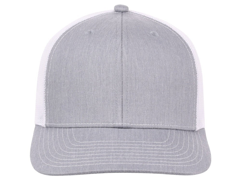 Unisex Plain Slam Dunk Trucker Hat / Grey White / RRP £18