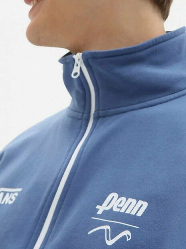 Vans Mens X Penn Half Zip Hoodie / True Navy / RRP £60