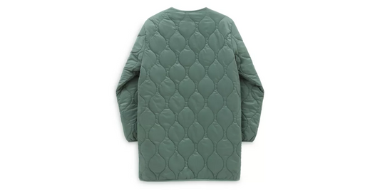 Vans Womens Long Reversible Quilted Jacket / Duck Green / RRP £95