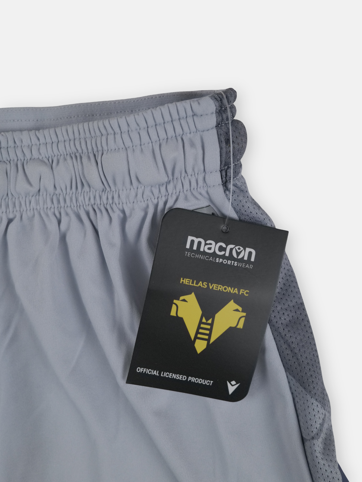 Macron Mens 2020-21 Hellas Verona Third Football Shorts / Grey / RRP £29.99