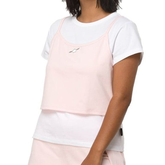Vans Womens Vans X Sandy Cross Layered T-Shirt Tank / Crystal Pink / RRP £52