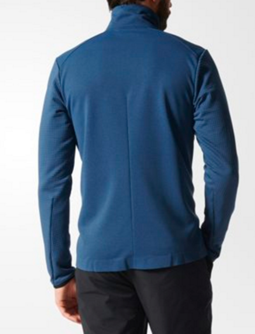 Adidas Mens Climaheat Fleece Full Zip Jacket / Blue / RRP £95